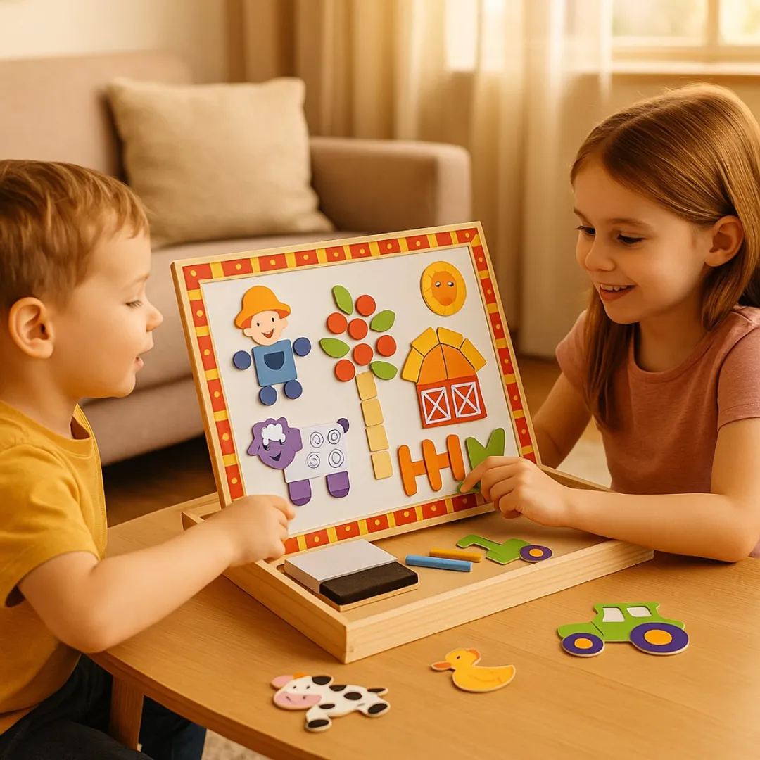 Tooky Toy Magnetisch Puzzlespel 85-delig - Montessori Speelgoed