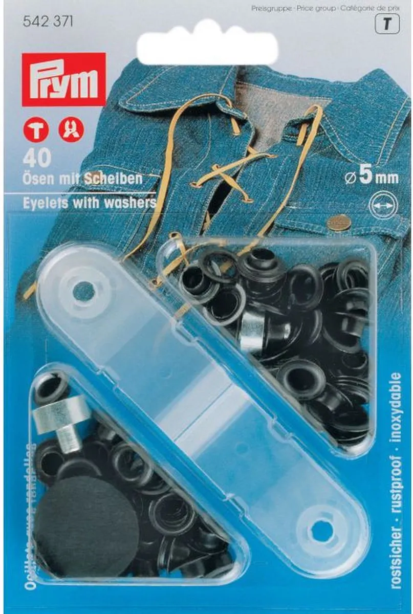 Prym Ringen met schijven 5,0mm Gebronsd - 40 Stuks