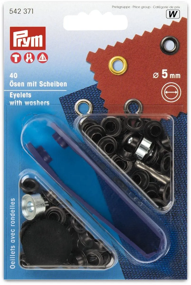 Prym Ringen met schijven 5,0mm Gebronsd