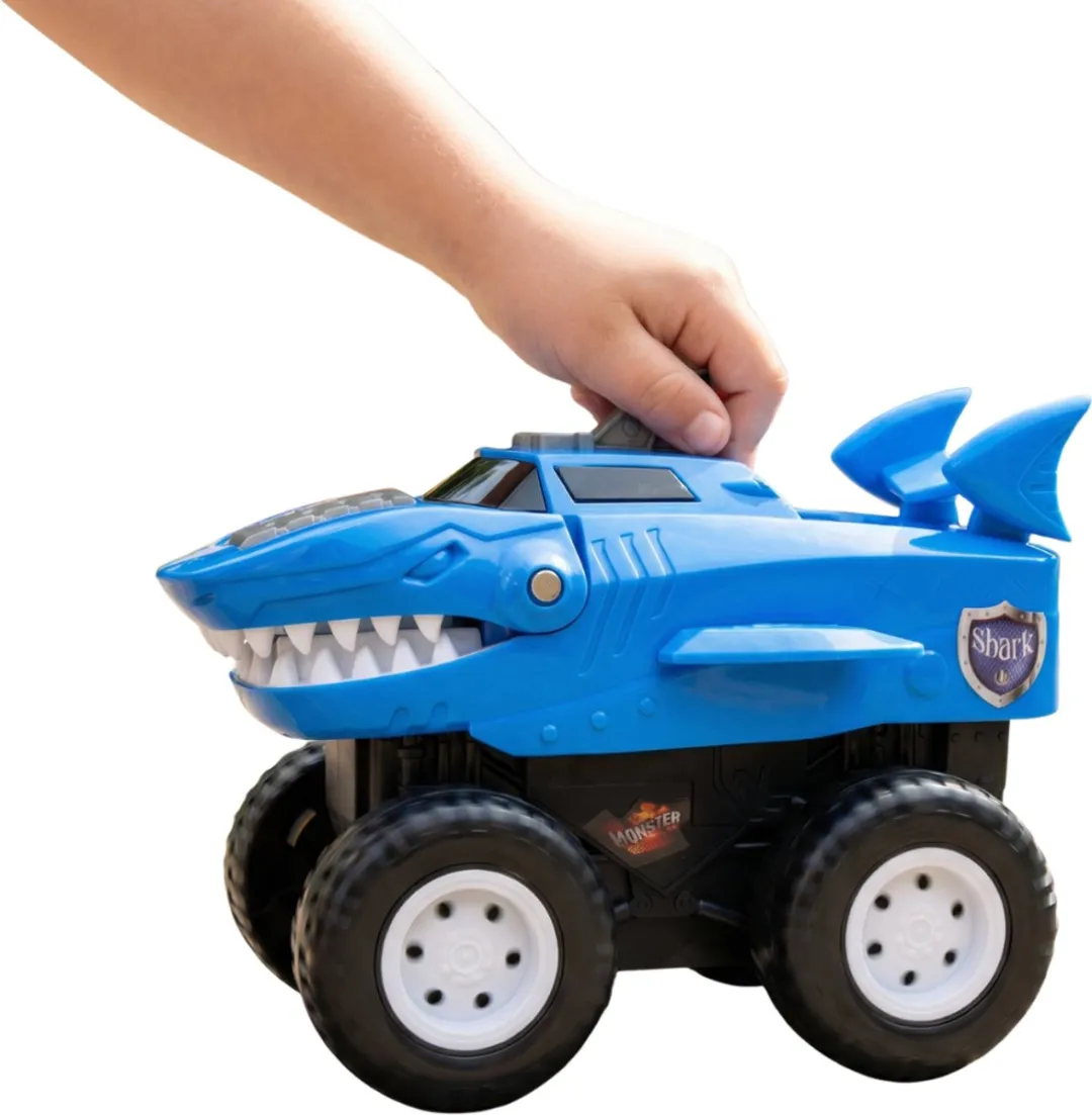 Eddy Toys Haai Auto Speelgoed - Blauw/Zwart/Wit