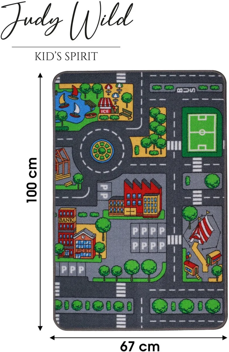 Paradiso Toys Speelkleed Autokleed 67x100cm - Multi