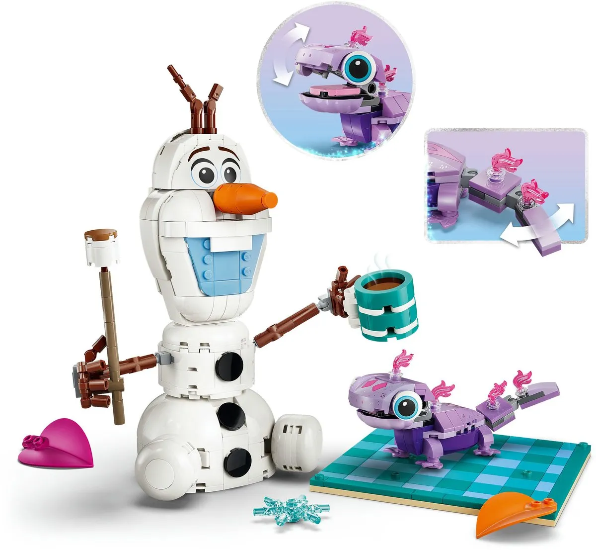 LEGO Disney Frozen Olaf en Bruni Picknickplezier 43287 - 478 Stukken - Multicolor