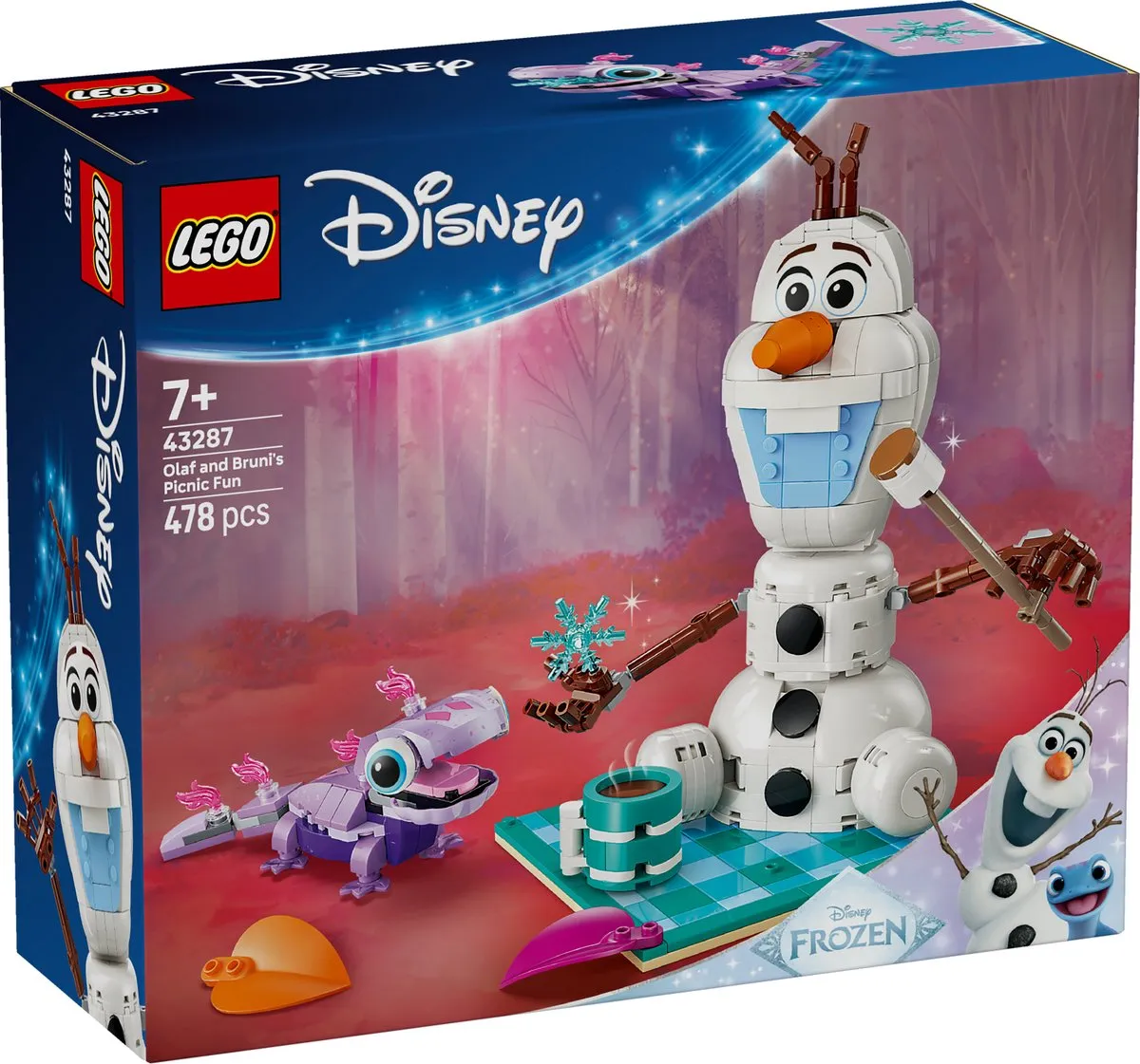 LEGO Disney Frozen Olaf en Bruni Picknickplezier 43287 - 478 Stukken - Multicolor