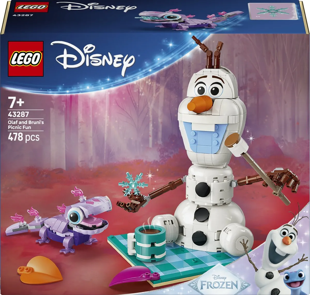 LEGO Disney Frozen Olaf en Bruni Picknickplezier 43287 - 478 Stukken - Multicolor