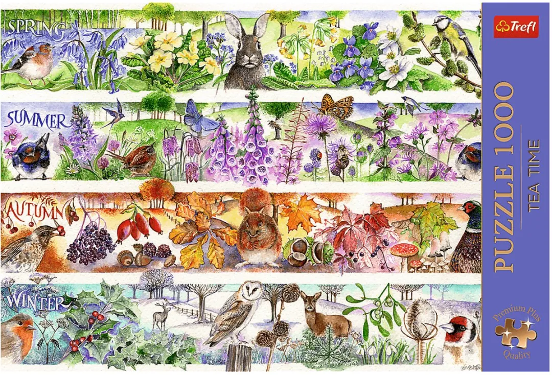 Trefl Puzzel Tea Time Four Seasons 1000 Stuks - Multicolor