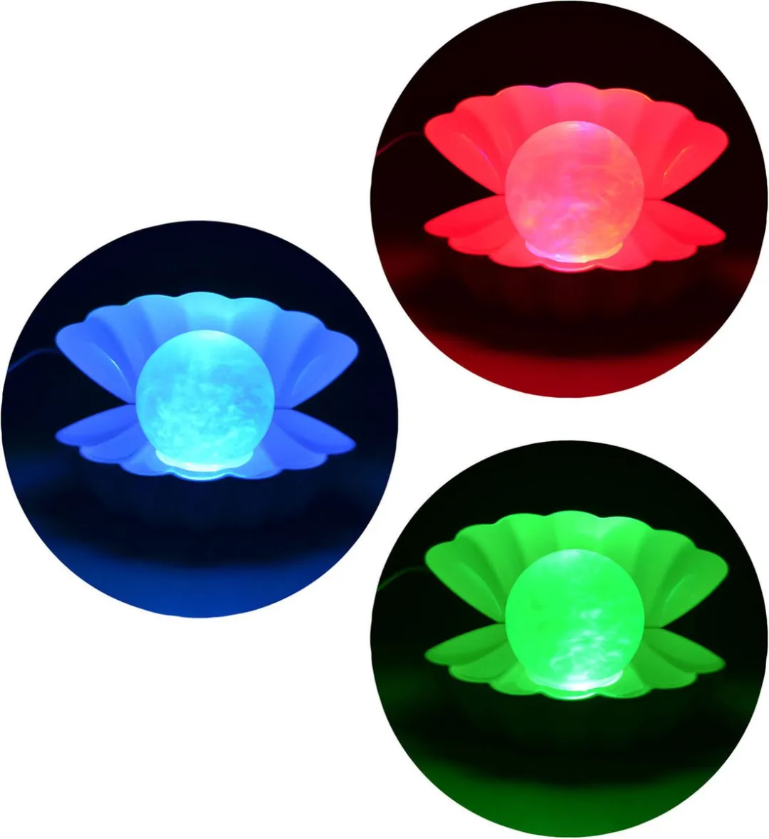 Parel Nachtlamp Roze met USB Aansluiting