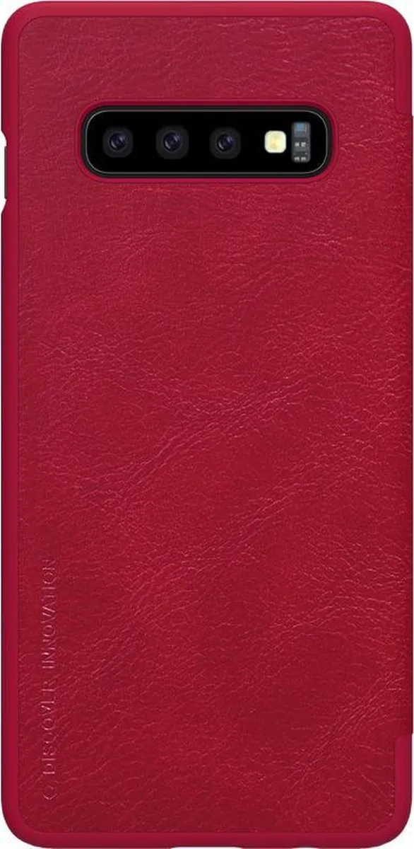 Nillkin Qin PU Leather Book Cover - Samsung Galaxy S10 - Rood