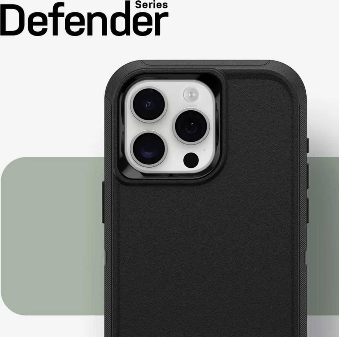 OtterBox Defender 77-92549 iPhone 15 Pro Max Hoesje - Zwart