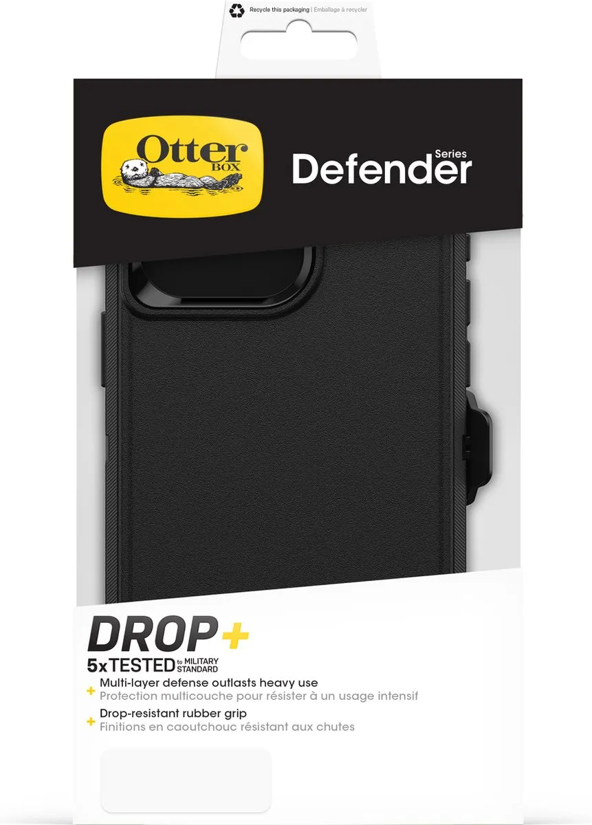 OtterBox Defender 77-92549 iPhone 15 Pro Max Hoesje - Zwart