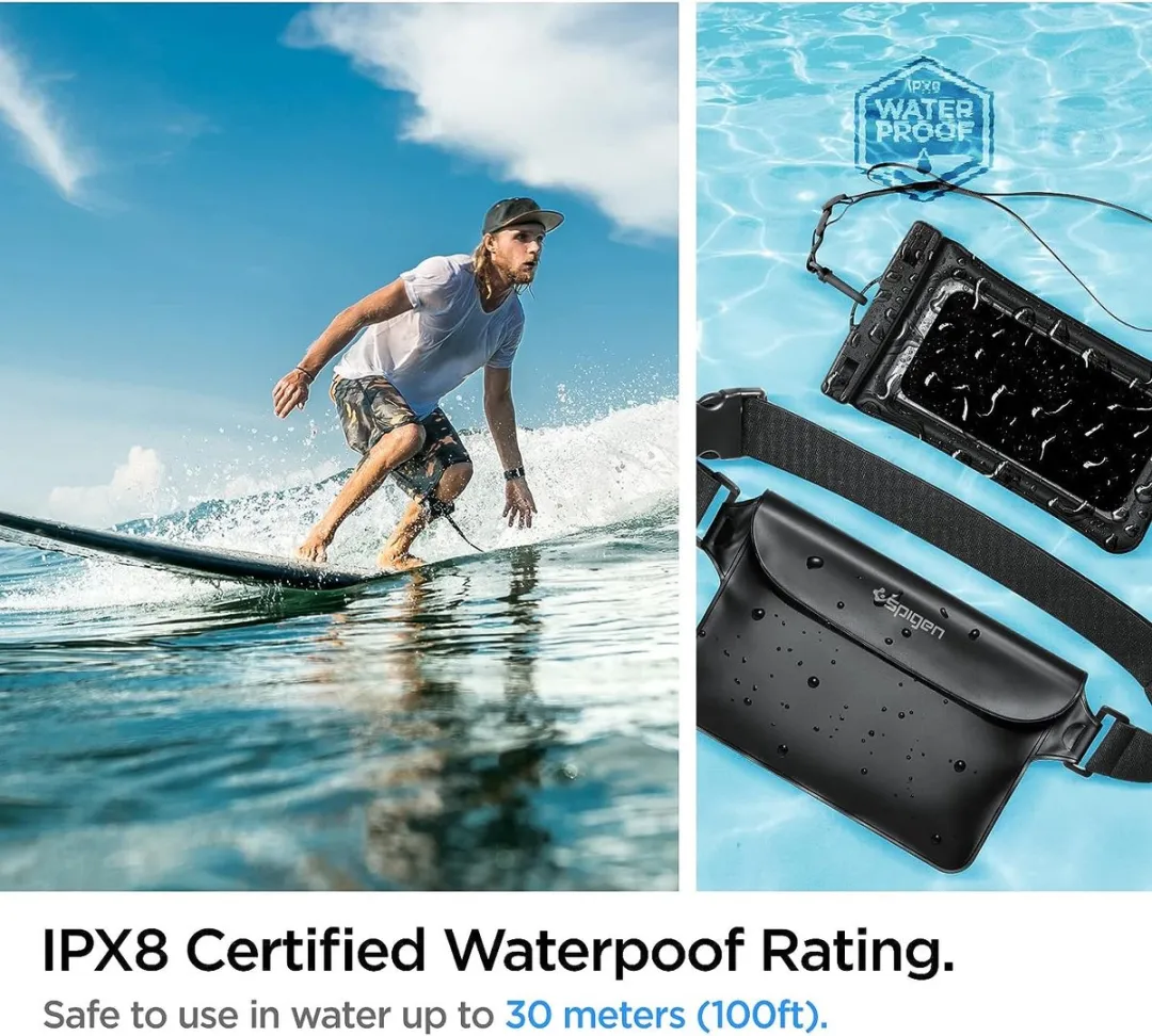 Spigen A621 Waterdichte Hoes - IPX8 - Zilver