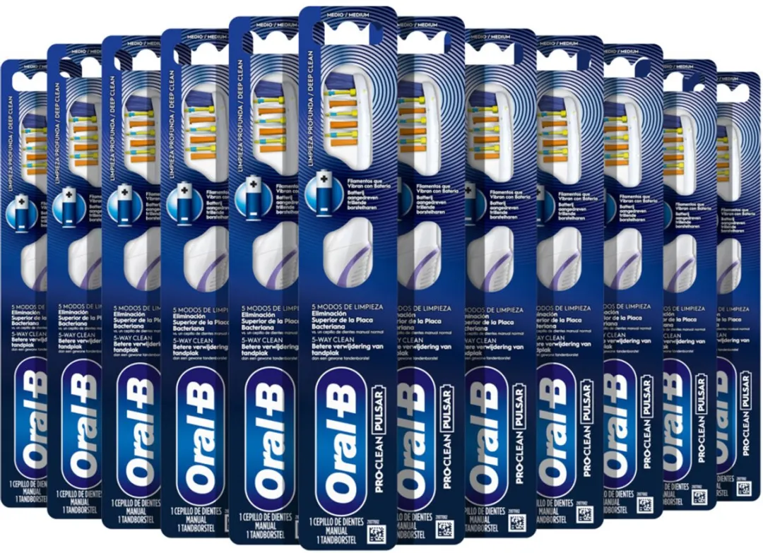 Oral-B Pro-Clean Pulsar Medium Tandenborstels - 12 Stuks