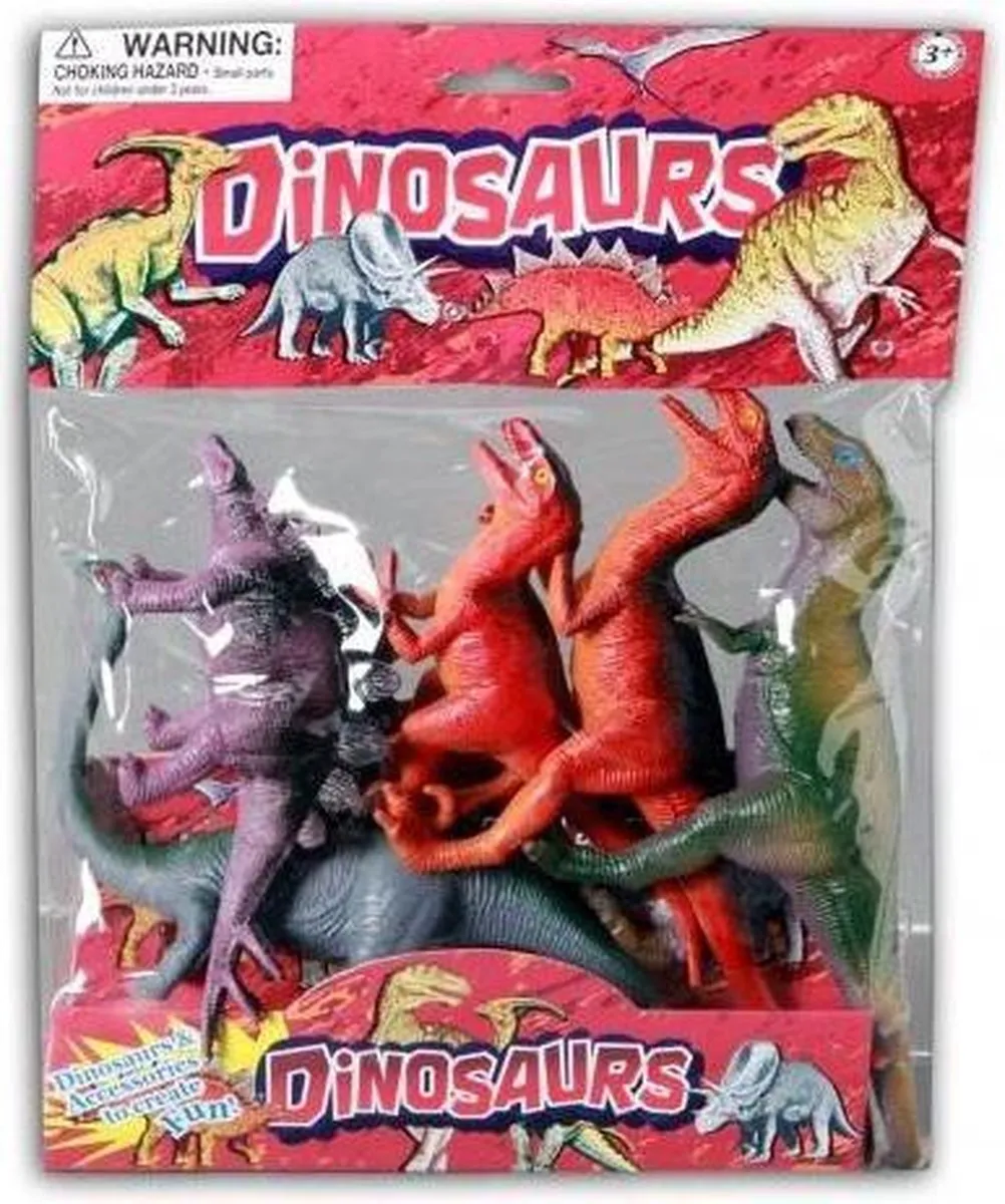 Jonotoys Dinosaurussen 5-delig - Multicolor
