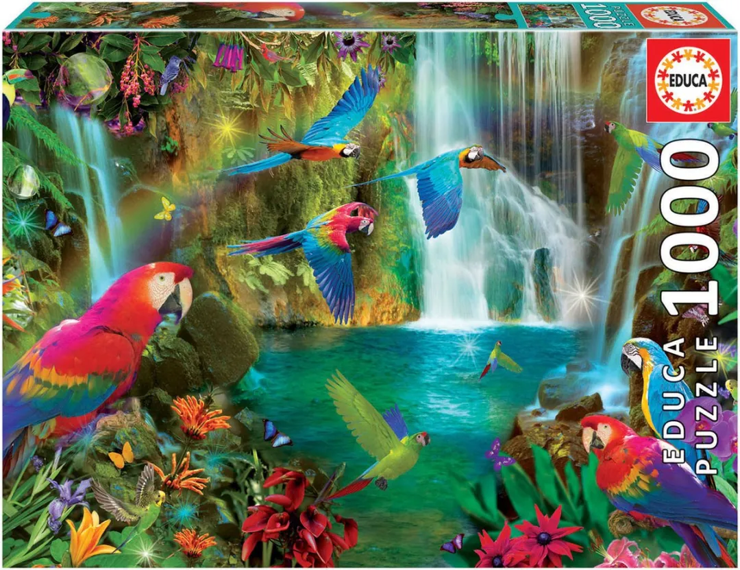 Educa Tropical Parrots Puzzle 1000 Stuks - Multicolor