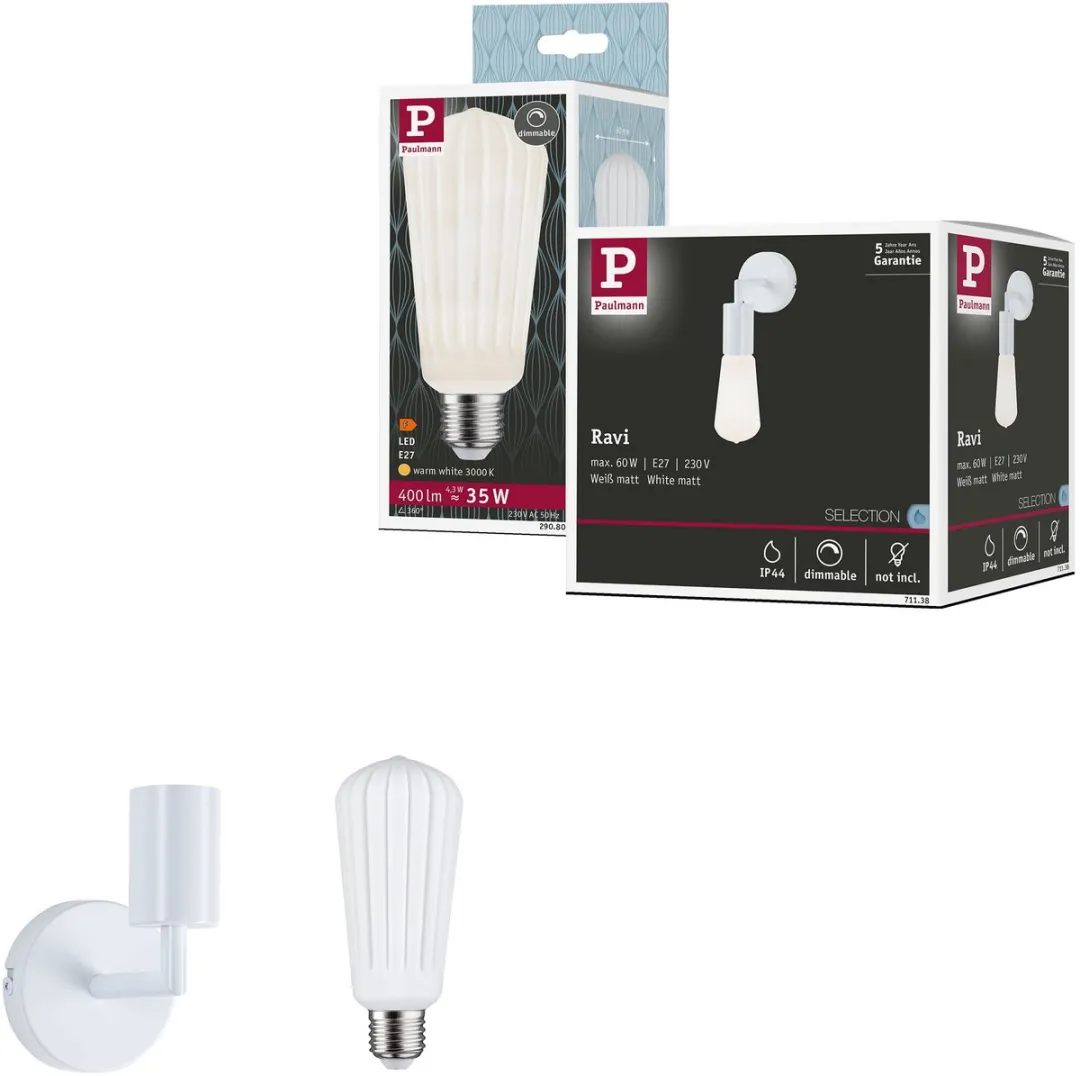Paulmann Set Wandlamp Ravi 4,3W 60mm