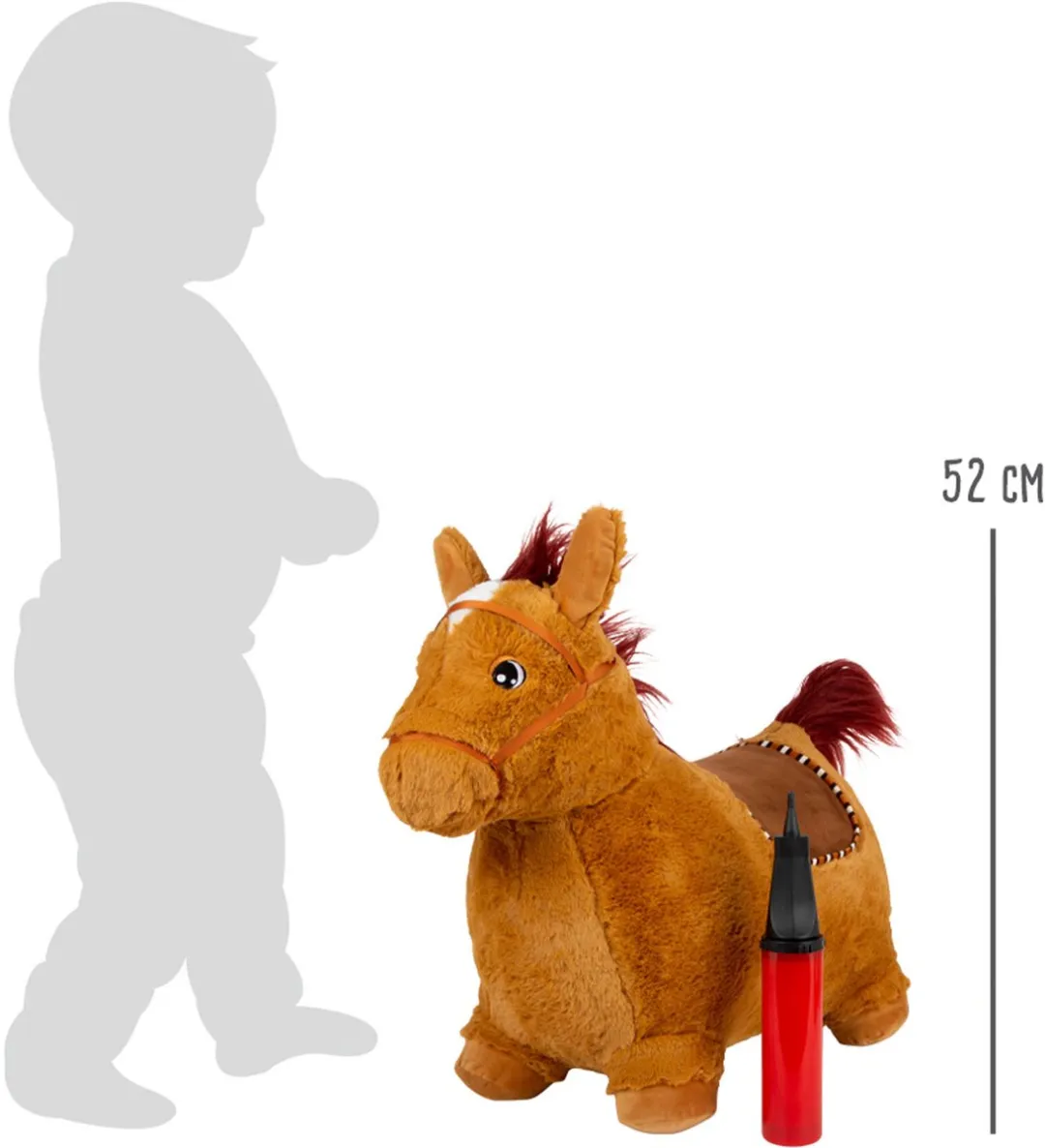 Small Foot Skippypaard Pluche Paard - Bruin