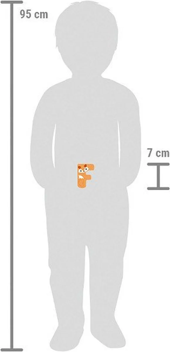Small Foot Houten Kinderletter F - Multi