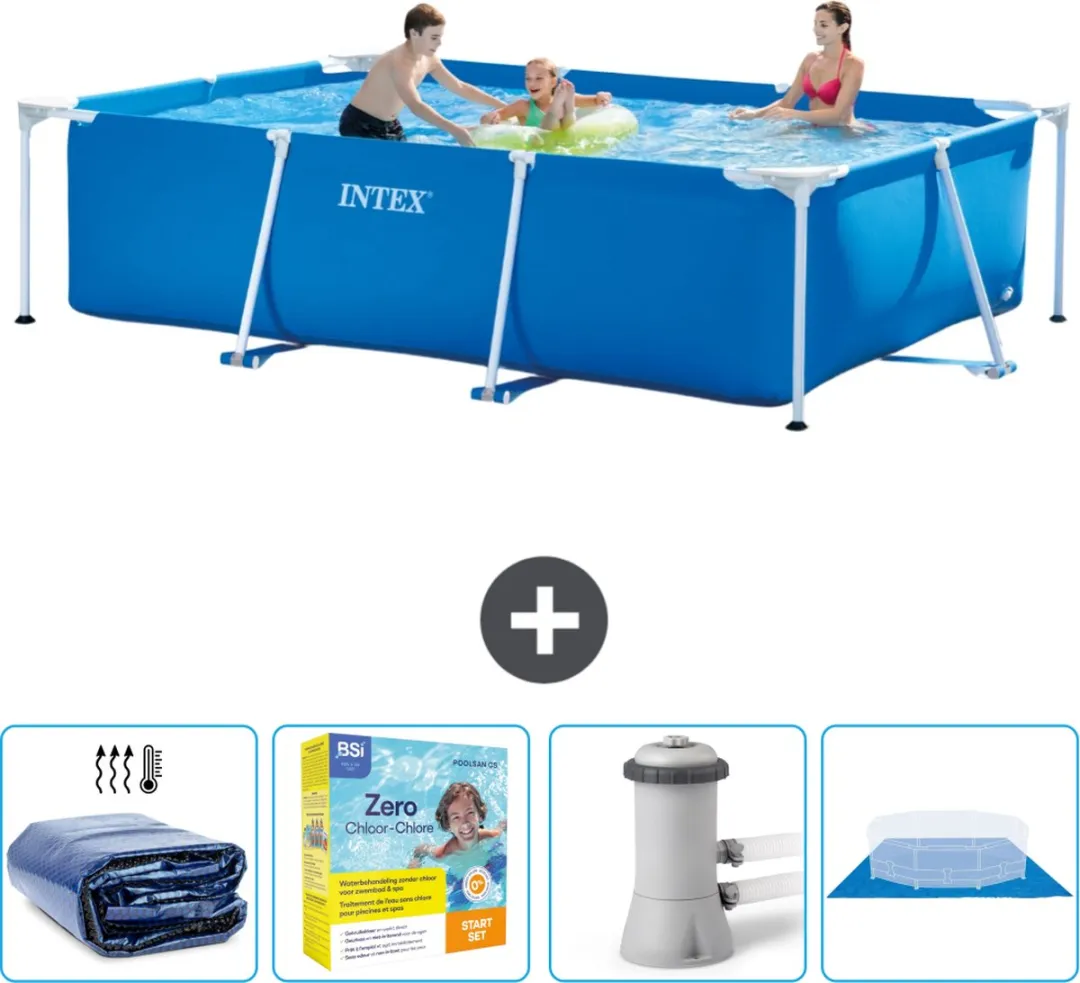 Intex Rechthoekig Frame Zwembad 300x200x75cm