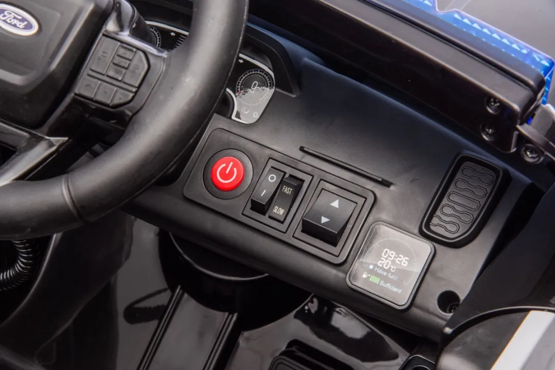 Eco Toys Elektrische Politieauto 707-P - Zwart