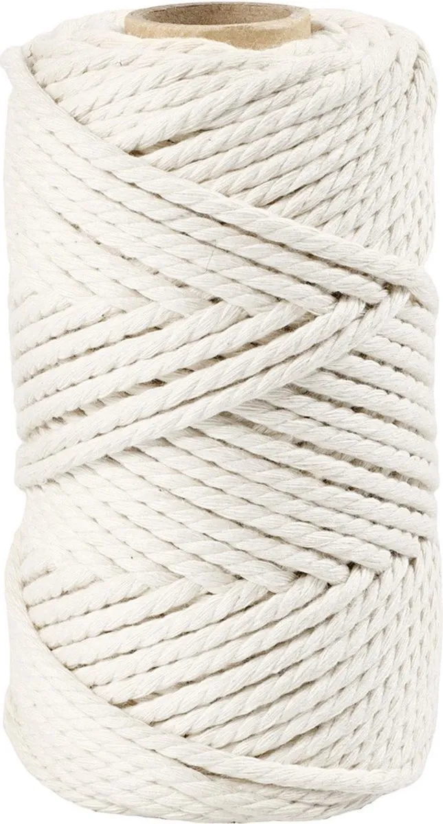 Creativ Company Macramékoord 4mm 55m Off-White