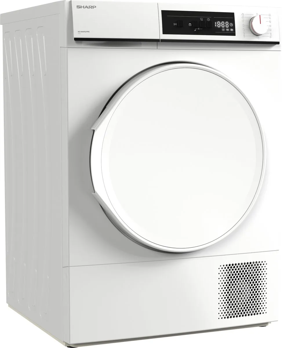 Sharp KDNHA9S6PWECB Warmtepomp Droger 9kg - Wit