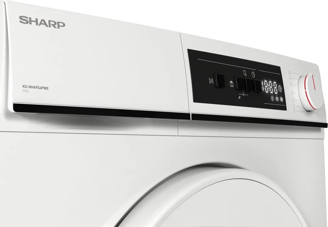 Sharp KDNHA9S6PWECB Warmtepomp Droger 9kg - Wit