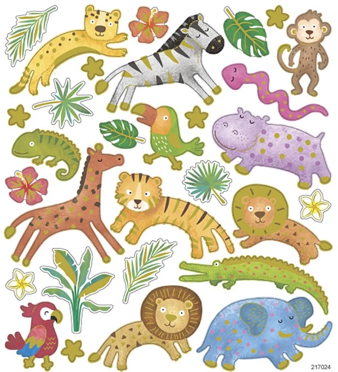Creativ Company Wilde Dieren Stickers Safari Thema