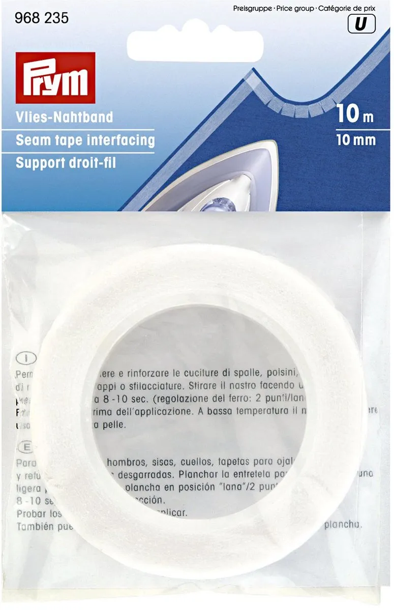 Prym Vlies-Naadband 10mm Wit - 10m