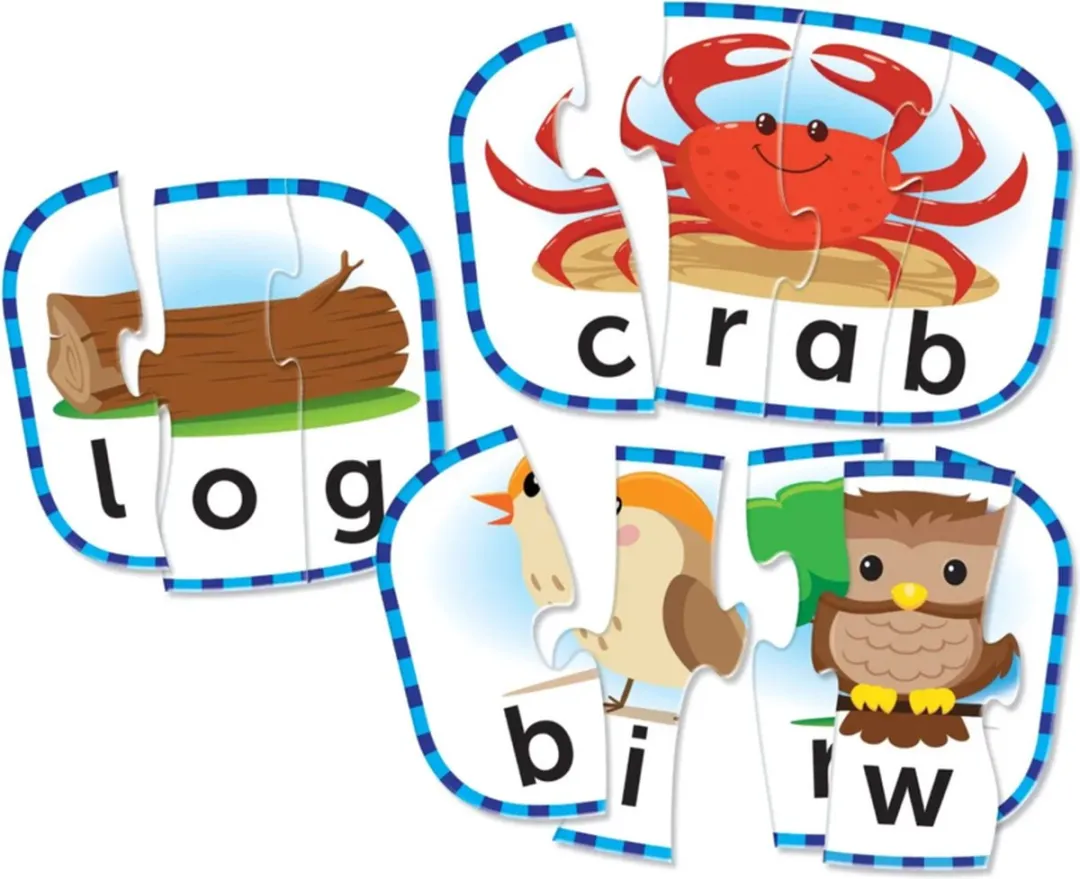 Learning Resources Puzzelkaarten Engels Spelling LER6086 - 20 Stuks