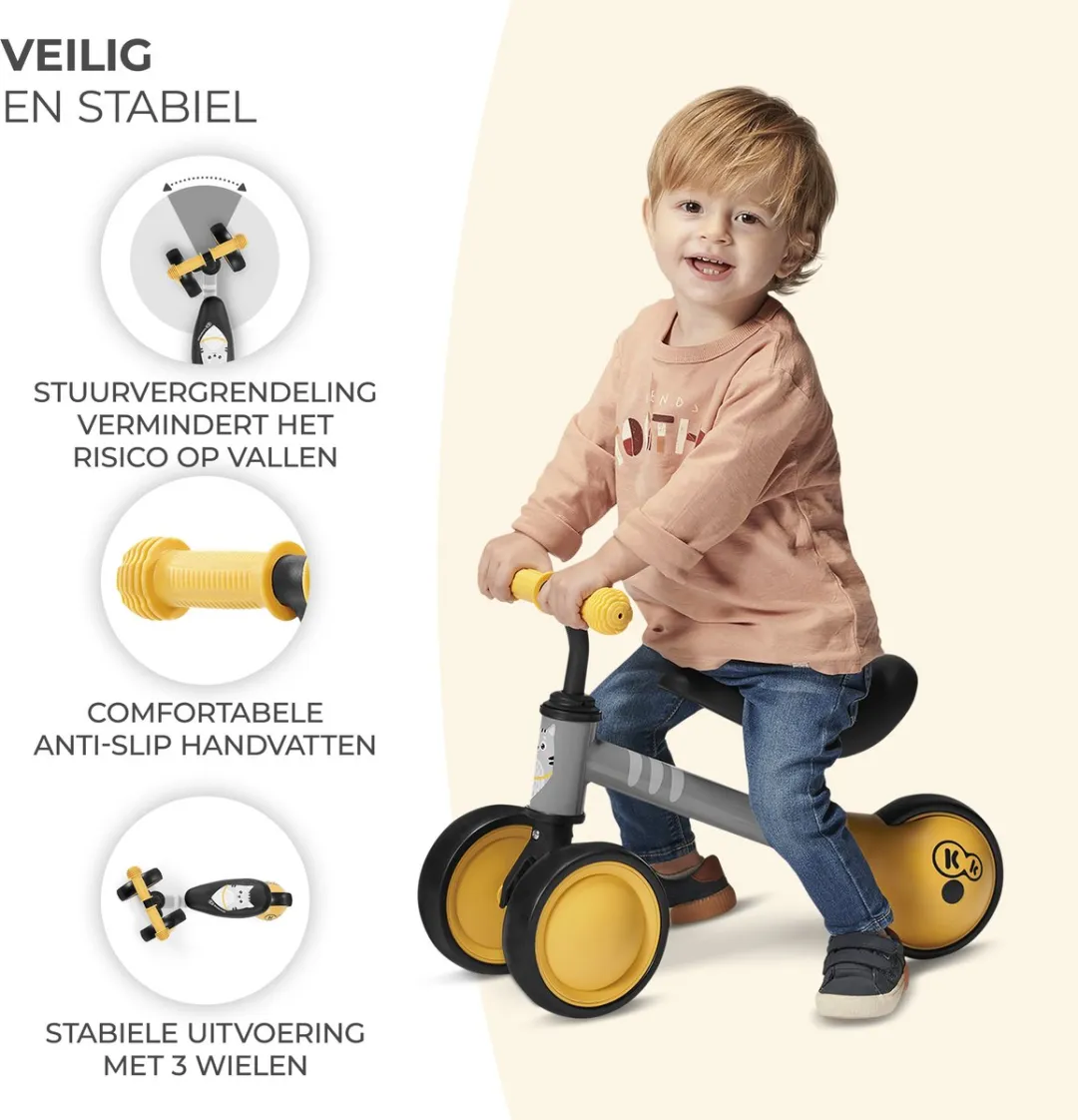 KinderKraft CUTIE Loopfiets Honing 15 Inch