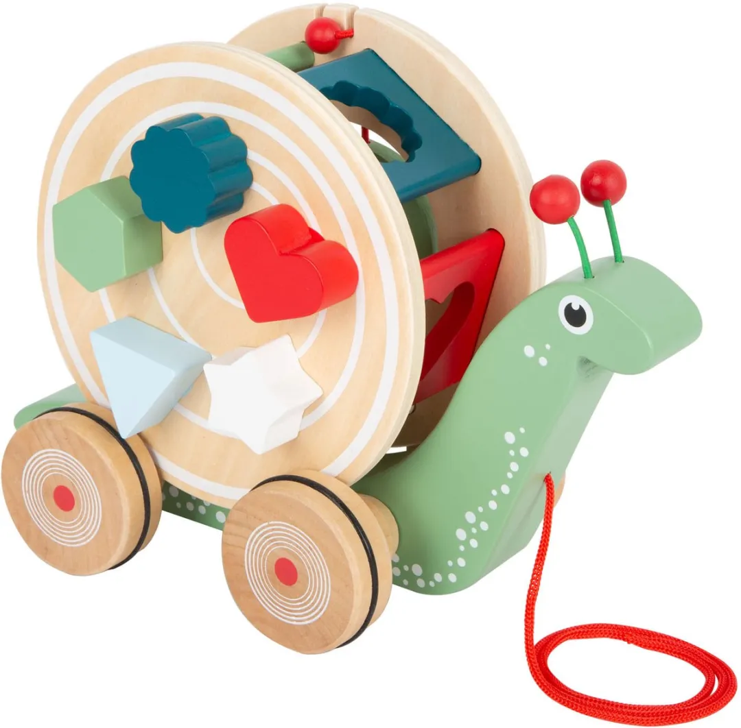 Small Foot Houten Trekfiguur Vormenstoof Slak