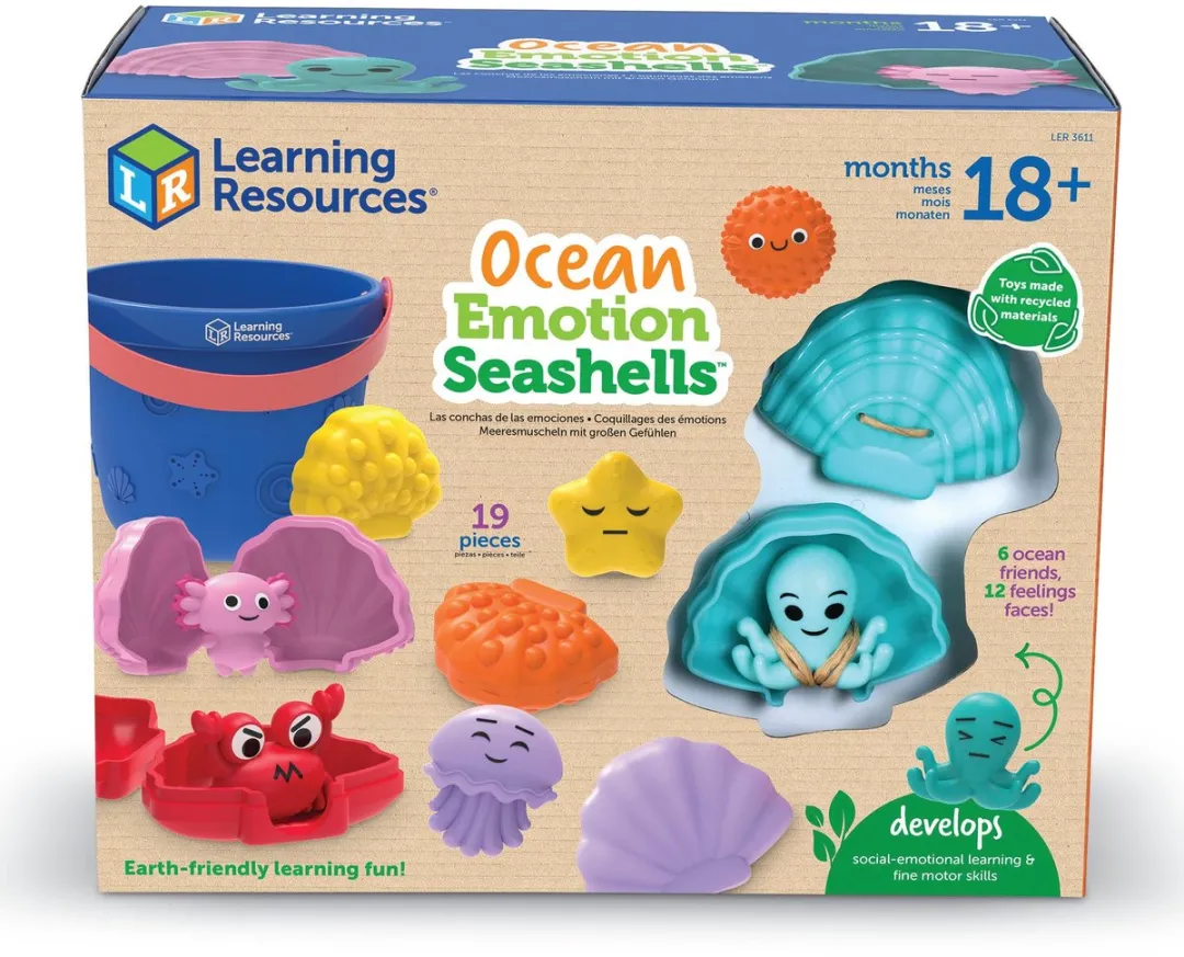 Learning Resources Ocean Emotion Seashells Set