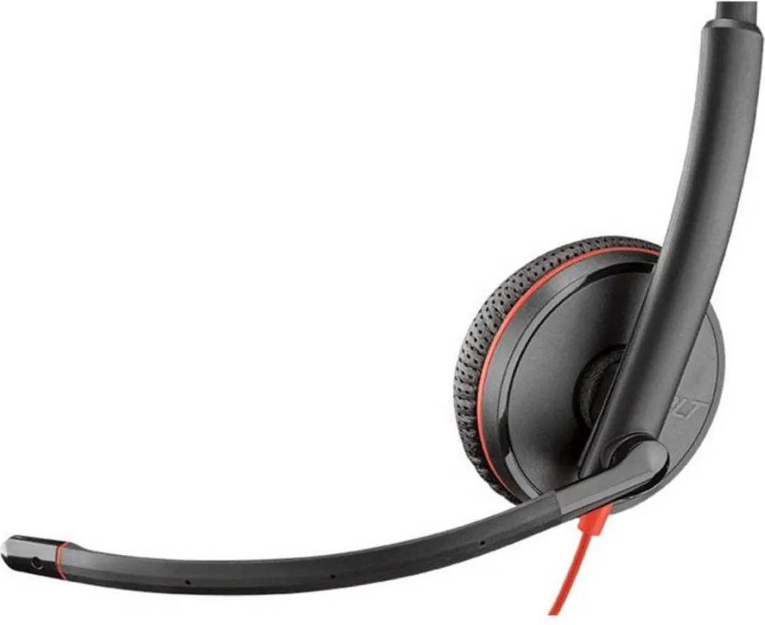 HP Poly Blackwire C3225 Over-Ear Headset - Zwart