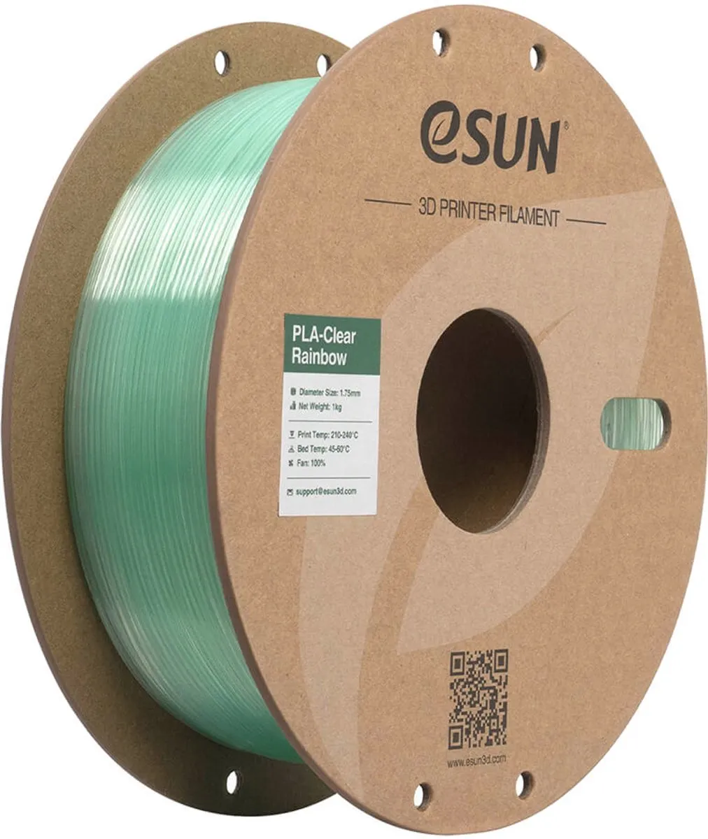 ESUN PLA-Clear Rainbow Cyaankristal 1.75mm