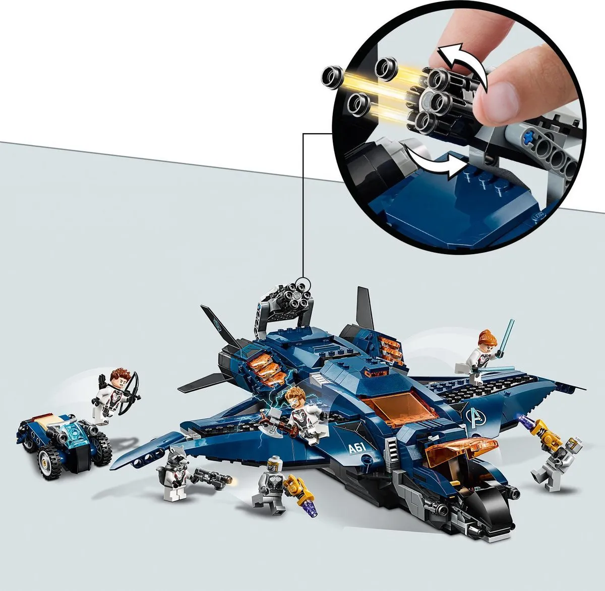 LEGO Marvel Avengers Quinjet 76126 - 838 Stukken - 6 Minifiguren