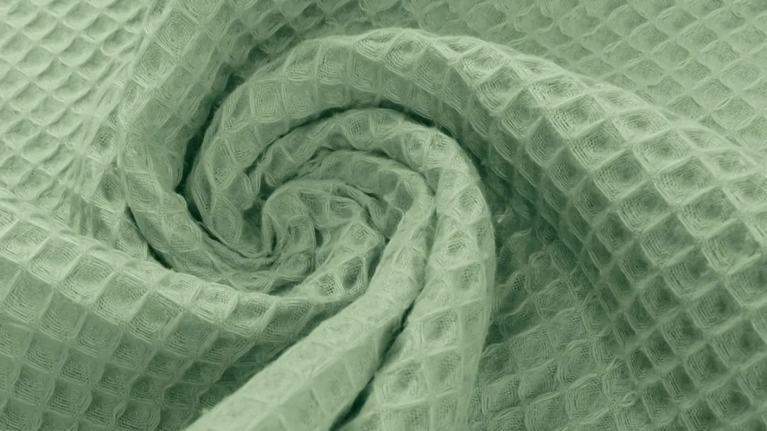 BINK Bedding Katoen Wafel Oudgroen/Olijf