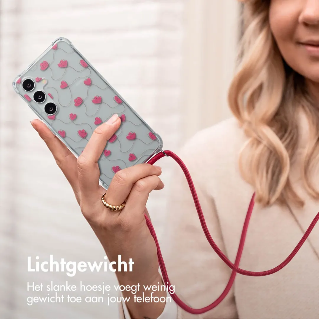 Imoshion Hoesje Samsung Galaxy S24 Dusty Rose Connected Hearts