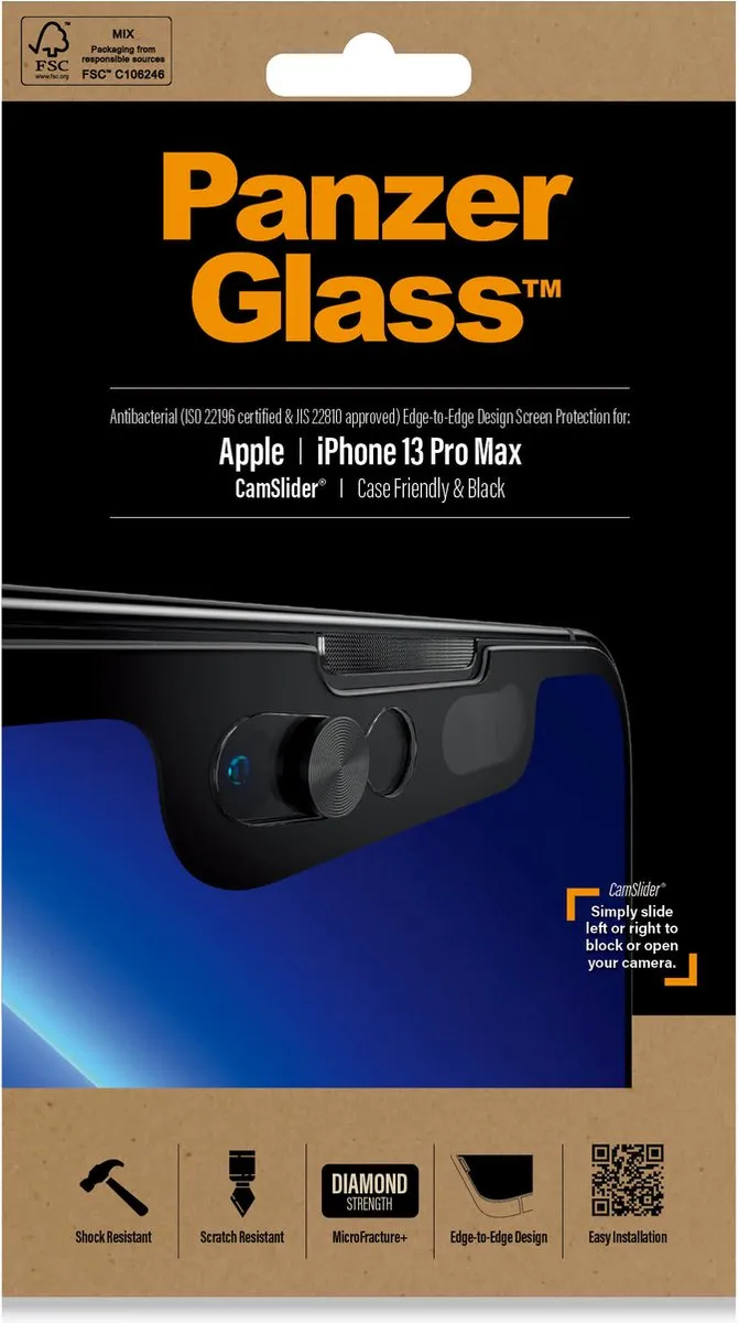PanzerGlass Camslider iPhone 13 Pro Max Screenprotector