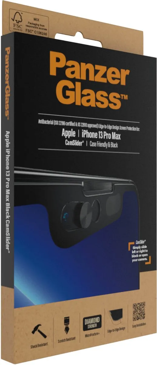 PanzerGlass Camslider iPhone 13 Pro Max Screenprotector - afbeelding 6 van 6