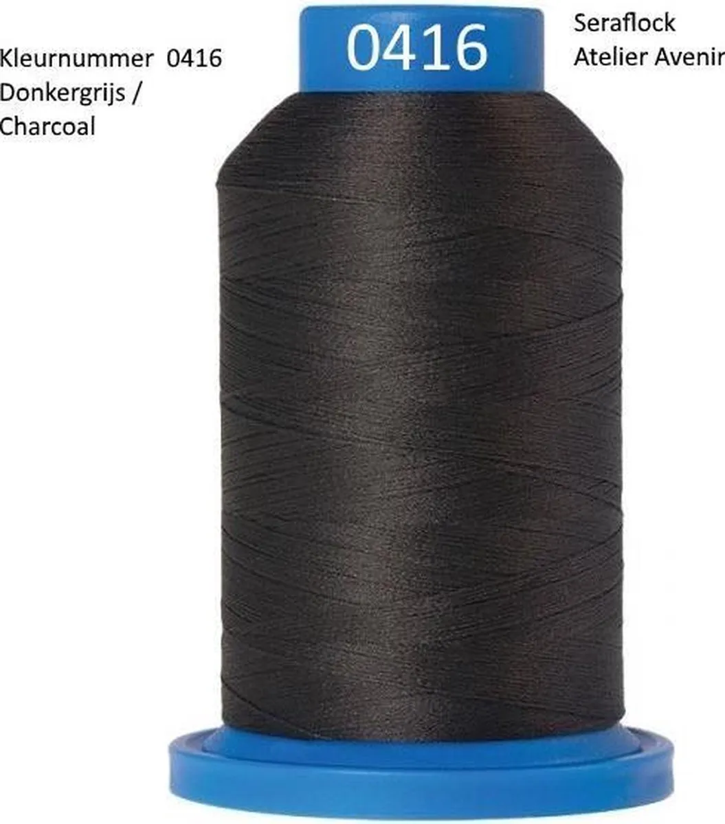 Amann Mettler Seraflock 1000mt Lockgaren - Donker Grauw