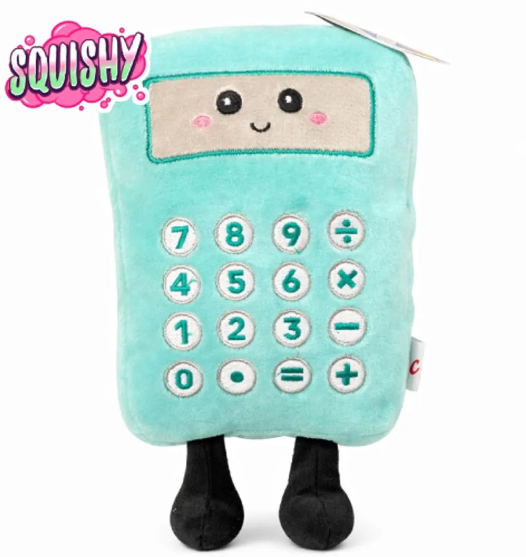 Topknuffels Rekenmachine Squishy Pluche Knuffel 15cm