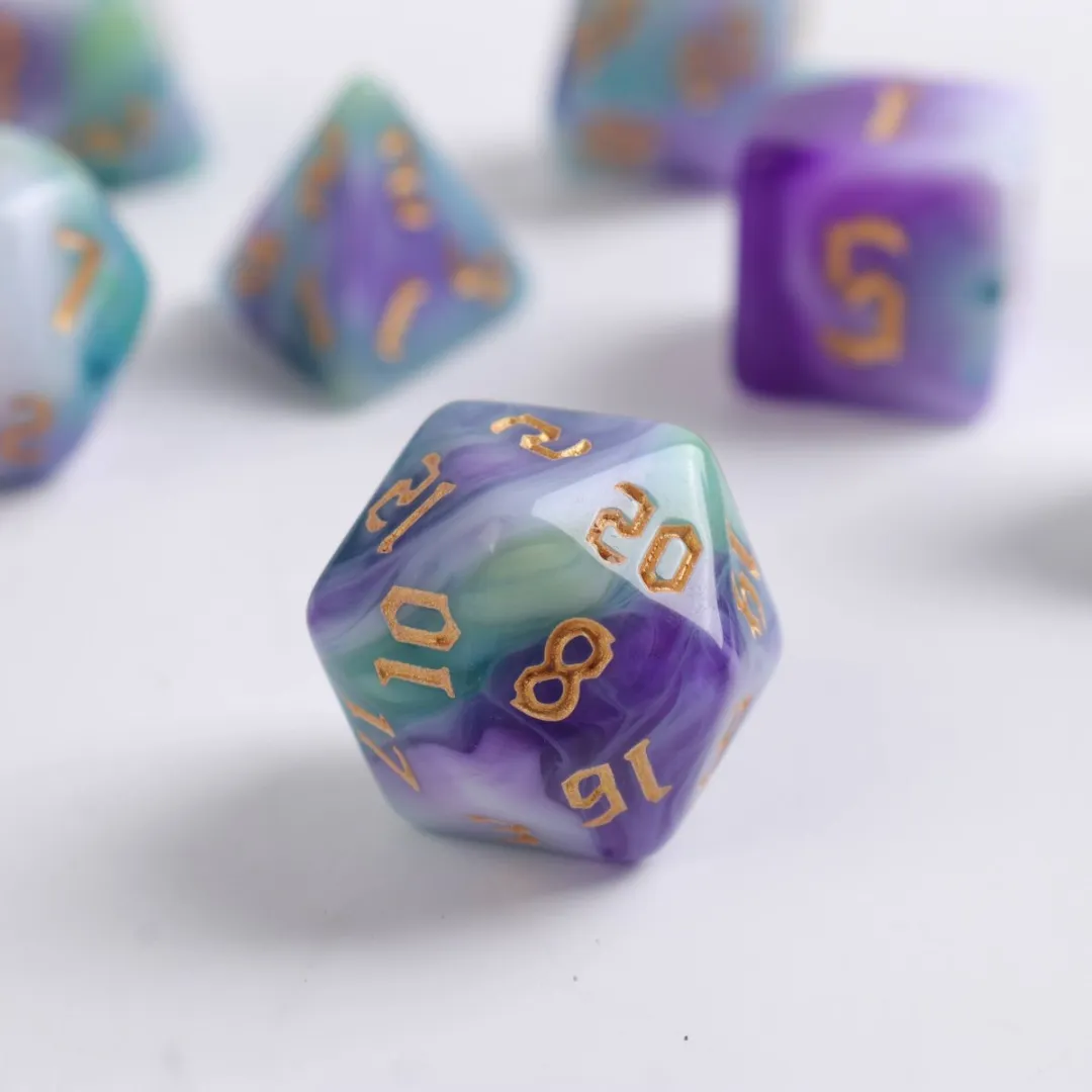 Lapi Toys D&D Polydice Set 7 Stuks - Acryl - Meerkleurig