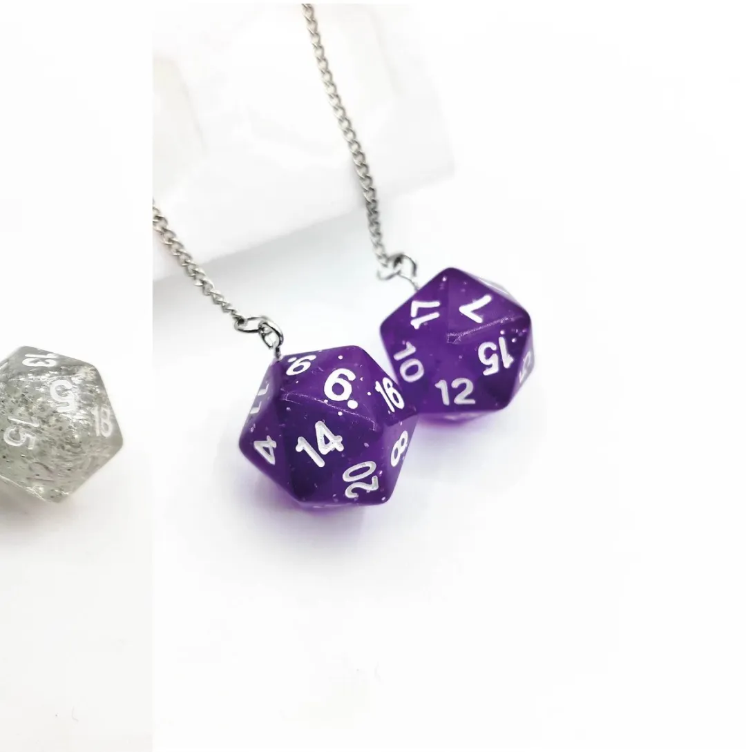 Lapi Toys D20 Oorbellen - Paars
