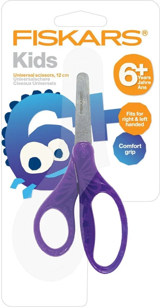 Fiskars Colorchange Kinderschaar 12cm - Paars/Blauw