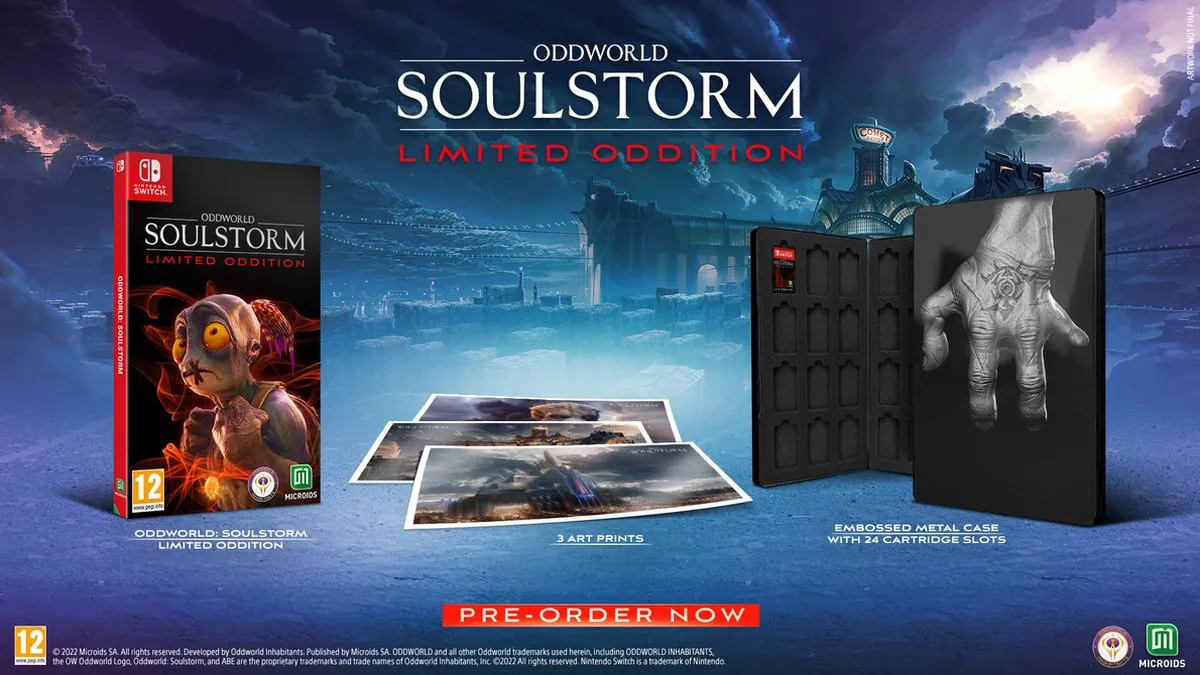 Mindscape Oddworld Soulstorm Odditimized Edition - Switch - Oddworld Metal Case