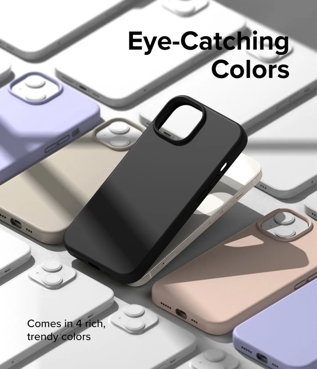 Ringke Silicone Hoesje iPhone 14 - Zwart
