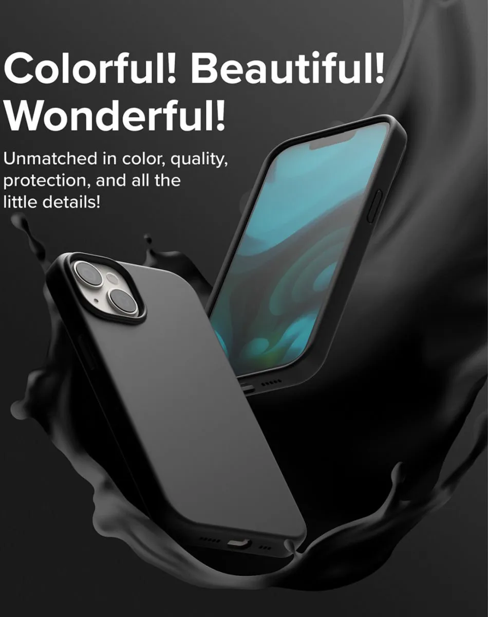 Ringke Silicone Hoesje iPhone 14 - Zwart