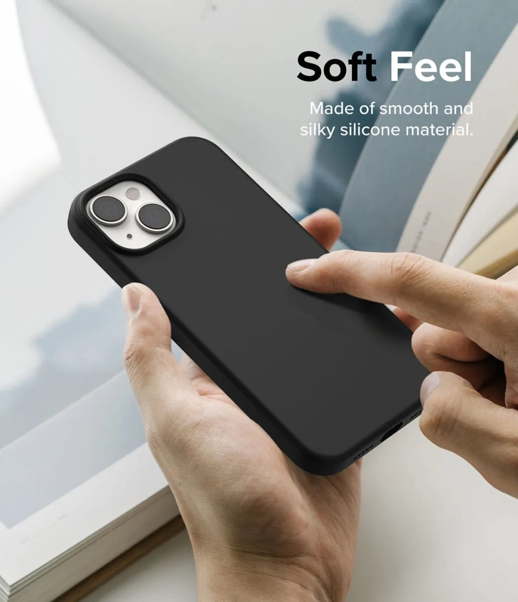 Ringke Silicone Hoesje iPhone 14 - Zwart