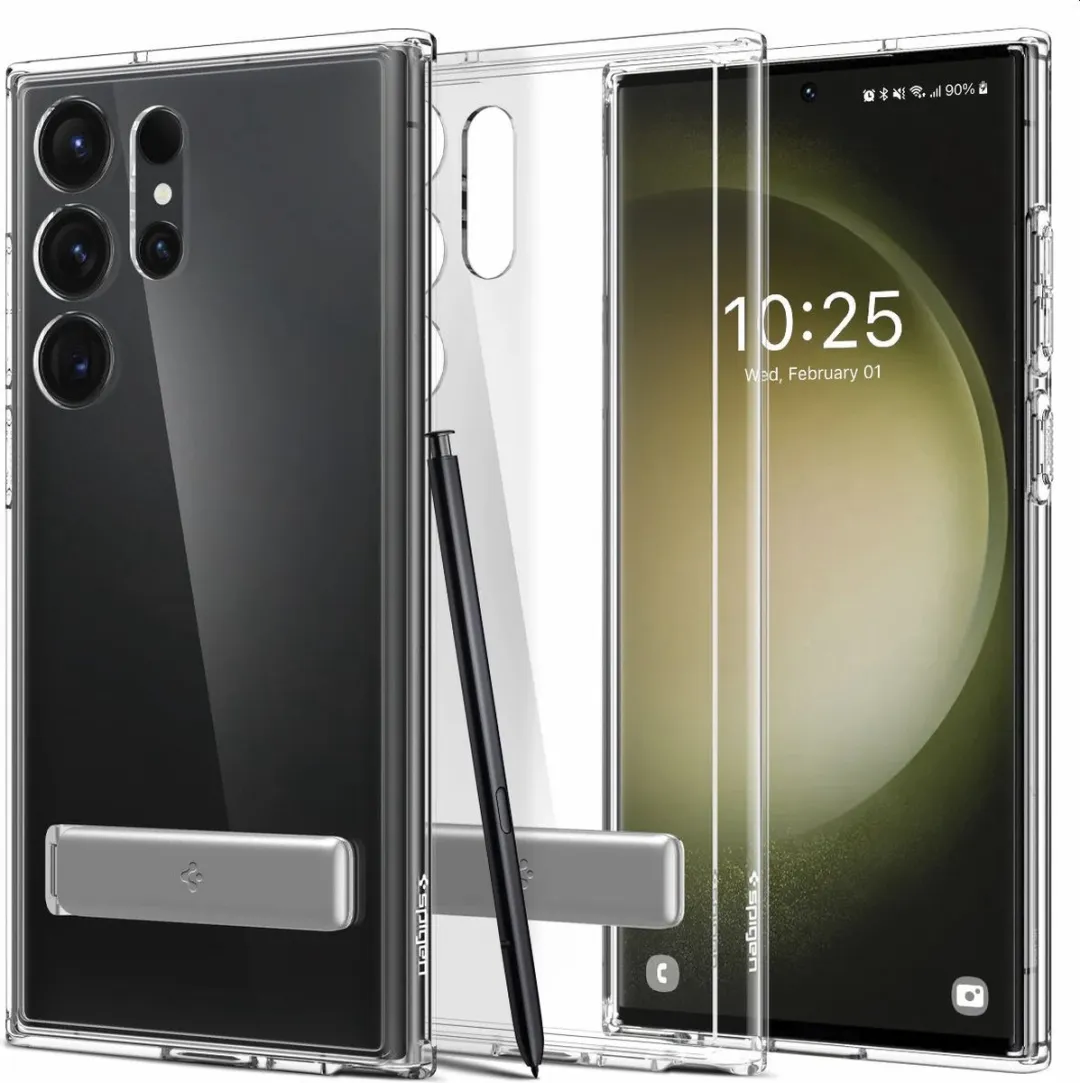 Spigen Ultra Hybrid S ACS05622 Hoesje - Samsung Galaxy S23 Ultra - Transparant