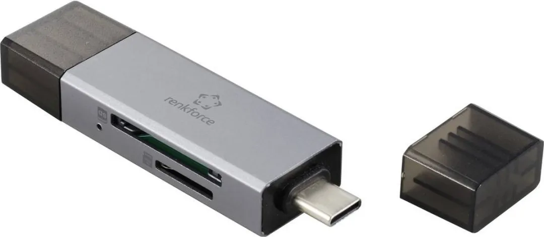 Renkforce RF-PCR-400 Externe geheugenkaartlezer - microSD/SD - Space grijs