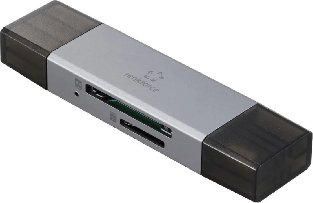 Renkforce RF-PCR-400 Externe geheugenkaartlezer - microSD/SD - Space grijs